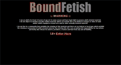 Desktop Screenshot of boundfetish.net