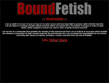 Tablet Screenshot of boundfetish.net